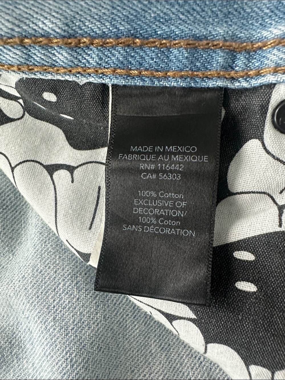 Empyre Light Wash Denim Men’s Shorts (Zumiez brand) - Picture 4 of 4